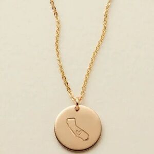 Made by Mary California state love disc necklace charms x3